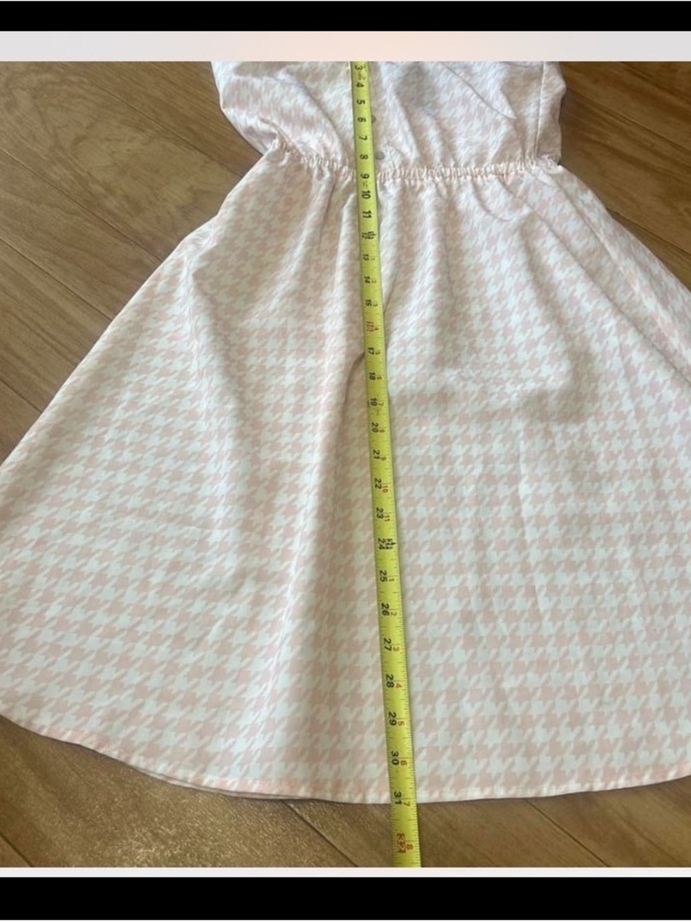 Kardashian Kollection Pale Pink Houndstooth Mini Dress - Picture 6 of 6